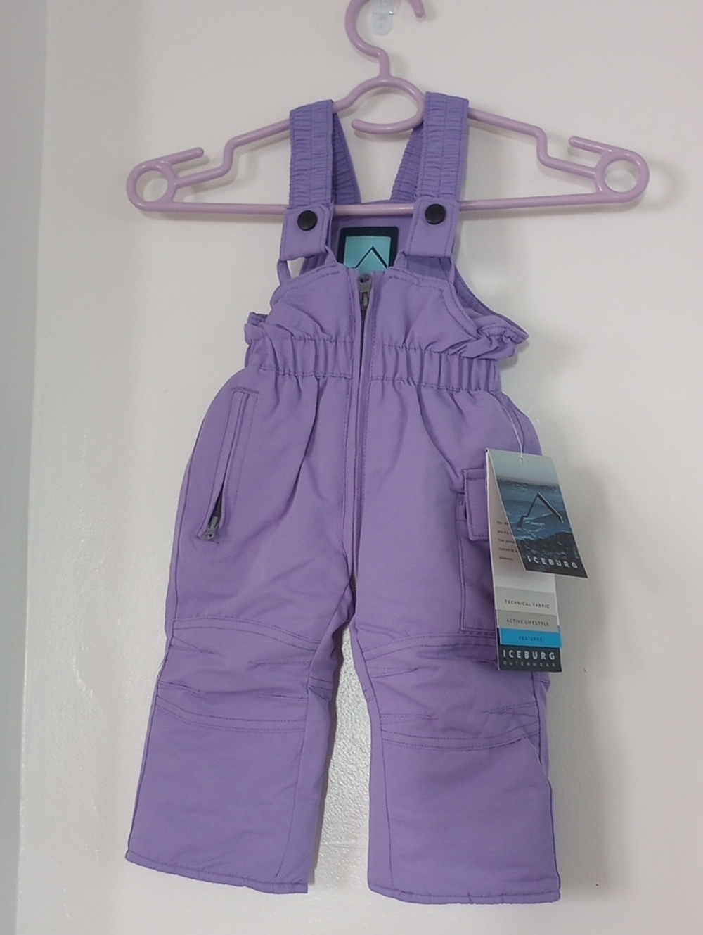 Iceburg Insulated Snow Overalls Adjustable Straps Girl 3-6 Months